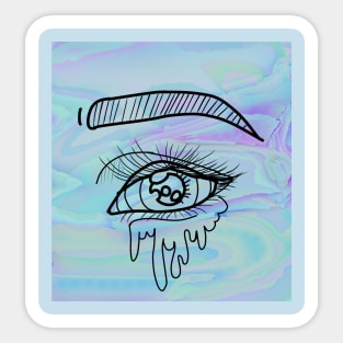 Dimensional tears Sticker